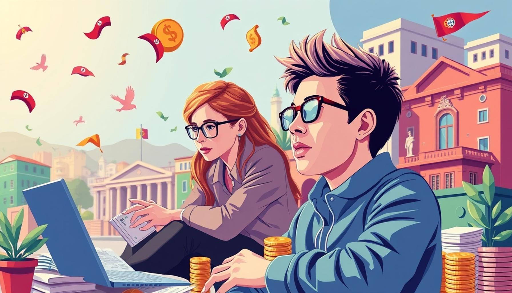 Como a educação financeira influencia as decisões de investimento dos jovens em Portugal